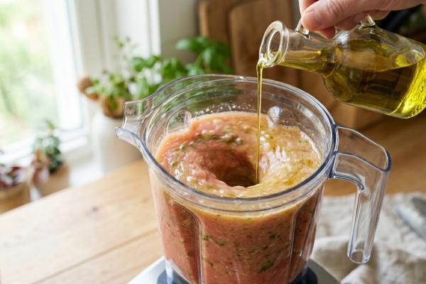Descubre cómo hacer gazpacho de sandía sin tomate: receta fácil, ligera y perfecta para verano - Paso 6