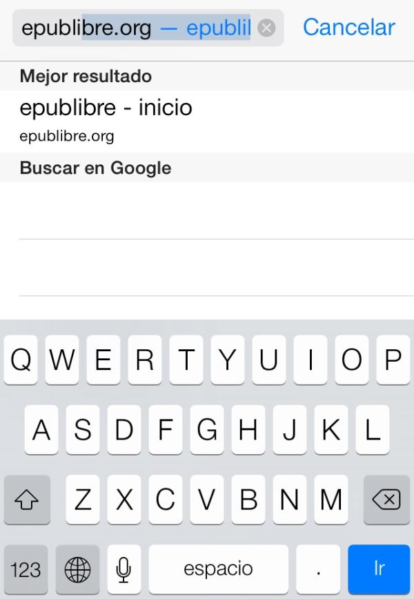 Cómo descargar libros gratis para iPhone - Paso 1