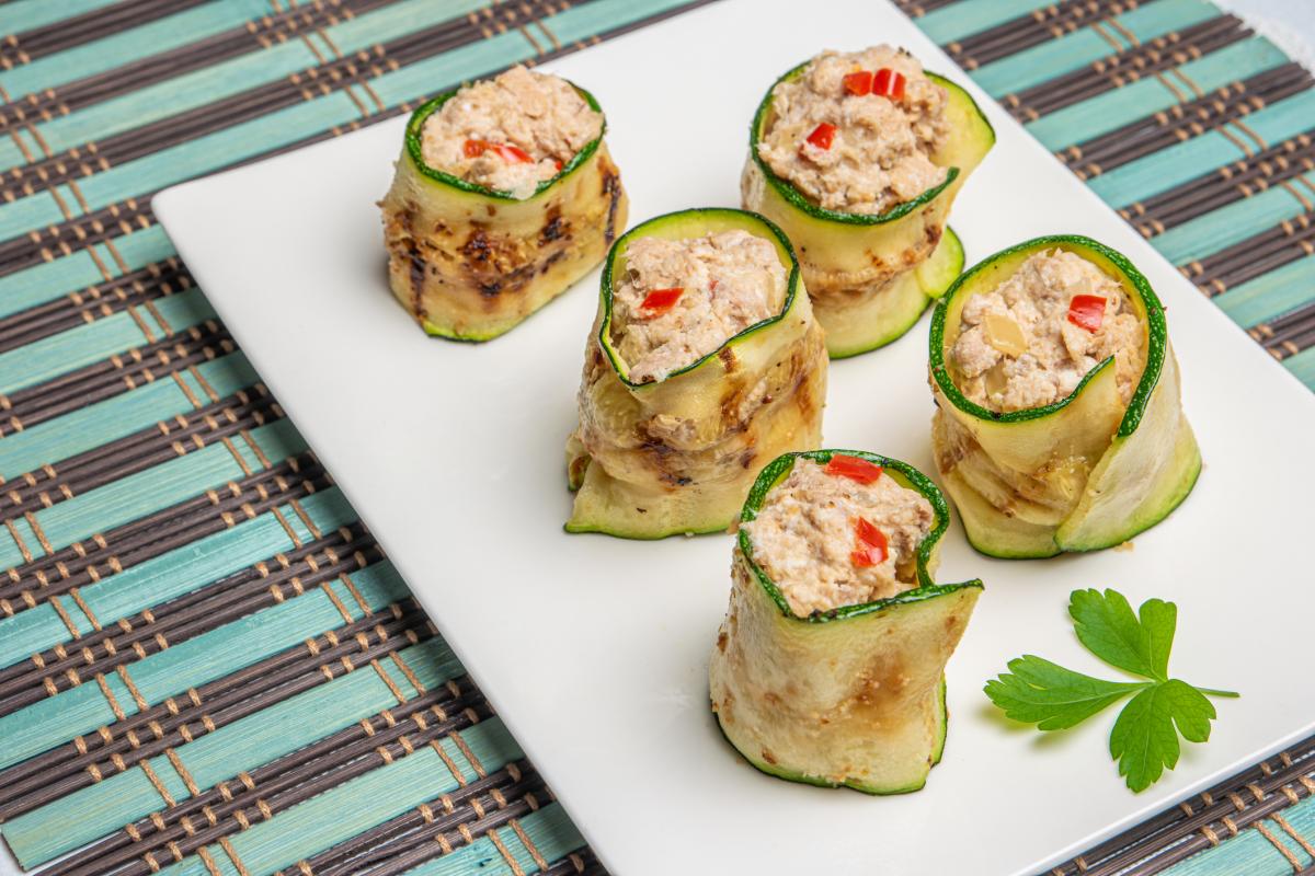 Cómo hacer canelones de calabacín y atún