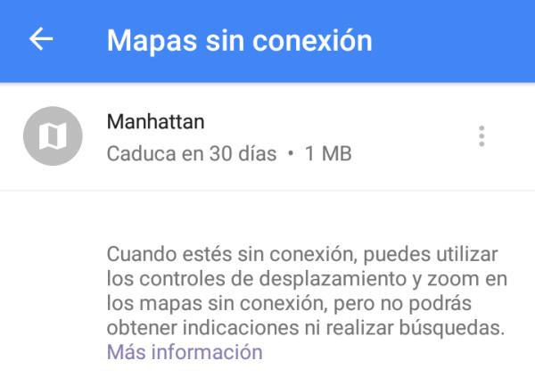 Cómo usar Google Maps sin Internet en Android - Paso 5