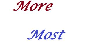 Cuál es la diferencia entre more y most en inglés