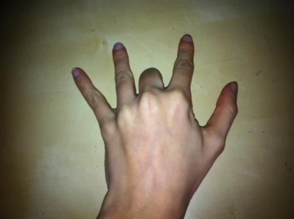 Curiosidad de los dedos de las manos - Paso 1