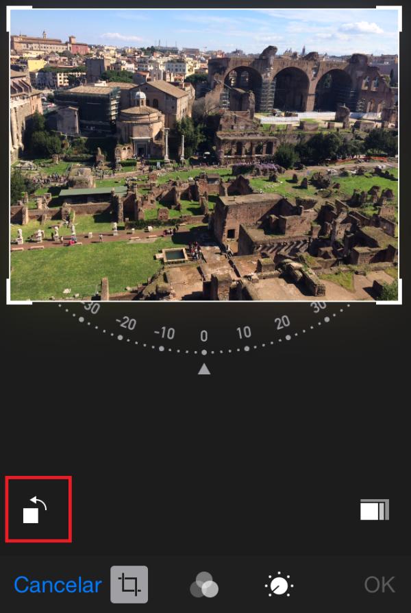 Cómo girar las fotos en el iPhone - Paso 3