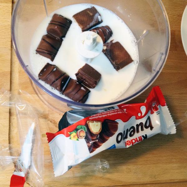 Cómo hacer un batido de kinder bueno - Paso 2