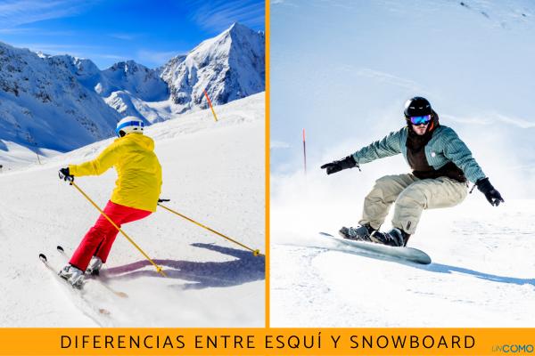 Diferencias entre esquí y snowboard