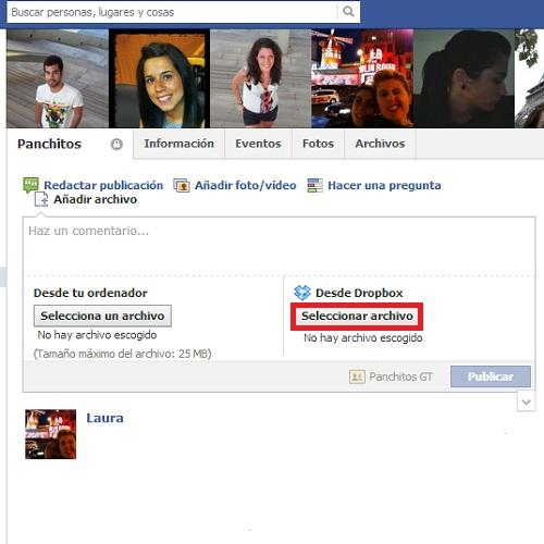 Cómo compartir mi carpeta de Dropbox con un grupo de Facebook - Paso 3