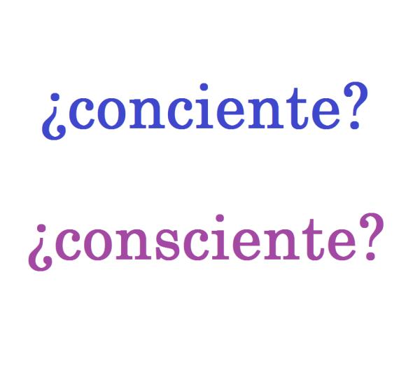 Cómo se escribe conciente o consciente