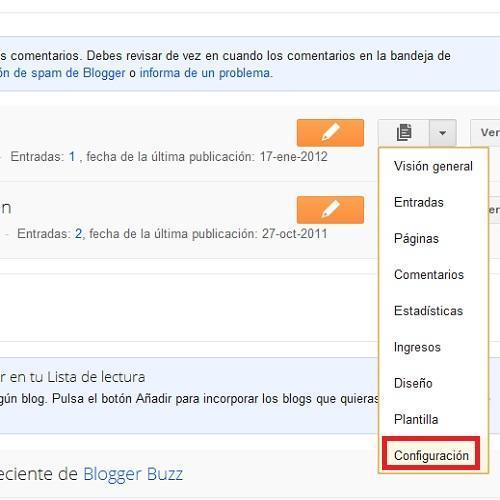 Cómo añadir autores a mi blog de Blogger - Paso 2