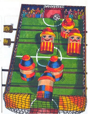 Cómo hacer un futbolín de mesa