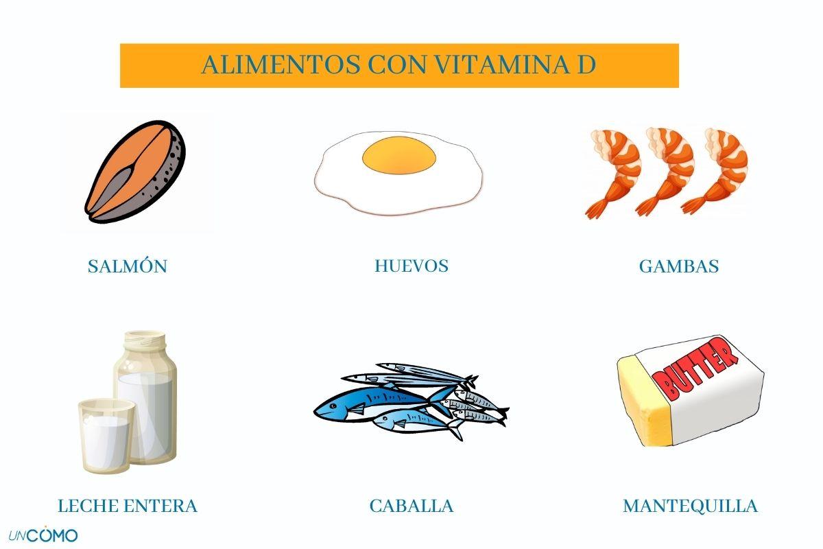 Tabla de alimentos con vitamina D