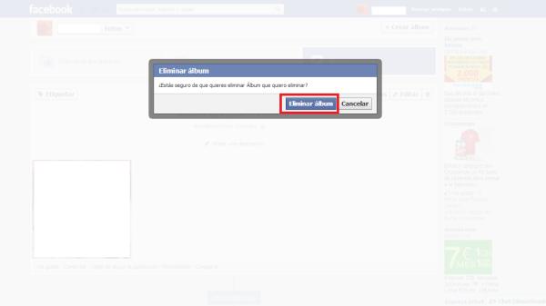 Cómo eliminar álbumes de fotos en Facebook - Paso 6