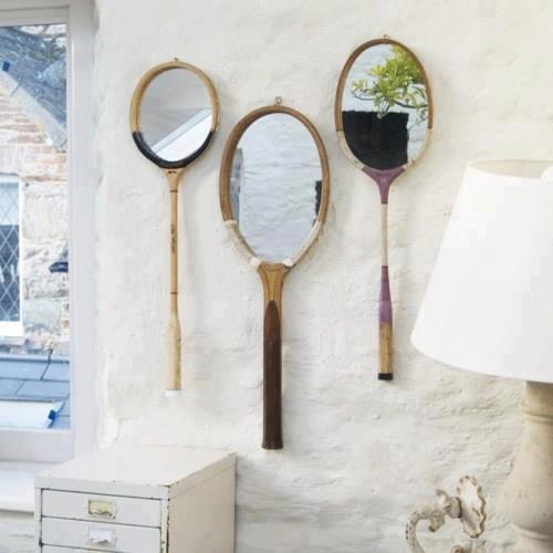 Cómo hacer espejos con raquetas