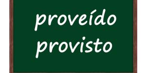 Cómo se dice proveído o provisto