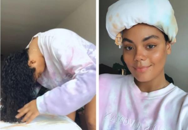 Cómo rizar el pelo sin calor - Técnica hair plopping