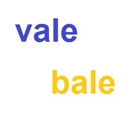 Cómo se escribe vale o bale