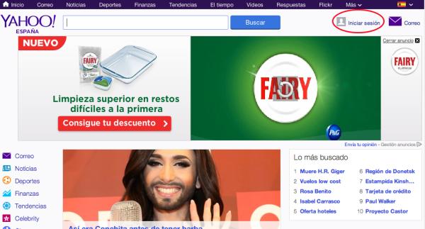 Cómo borrar mis preguntas de Yahoo Respuestas - Paso 1
