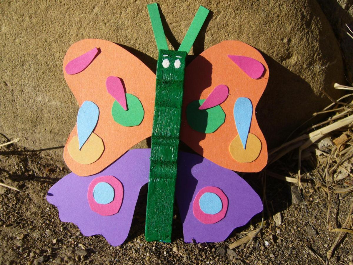 Cómo hacer una mariposa con una pinza