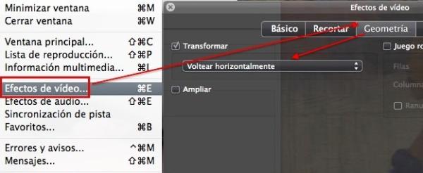 Cómo rotar un vídeo con VLC - Mac