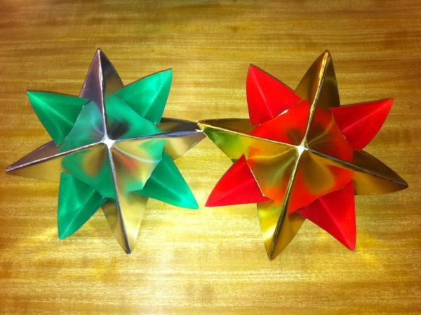 Cómo hacer estrellas de Navidad para decorar - Paso 2