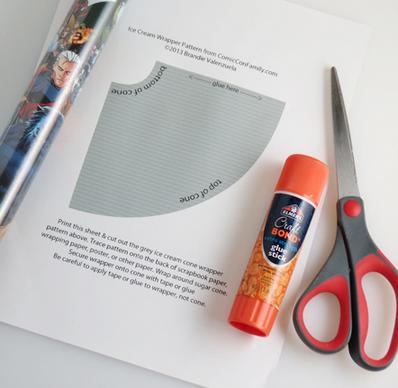 Cómo hacer cucuruchos de papel - fotos y plantillas - Paso 1