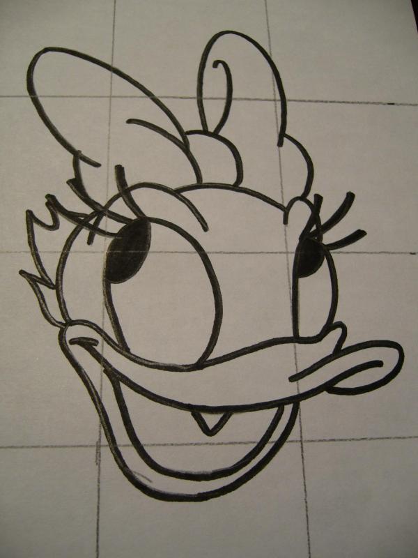 Cómo dibujar la cara de Daisy - Paso 7