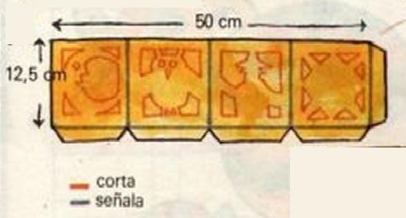 Cómo hacer un farolillo chino - Paso 1