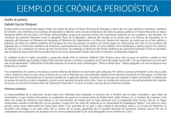 Cómo hacer una crónica periodística - Ejemplos de crónicas periodísticas