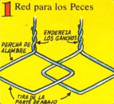 Cómo hacer una red para los peces - Paso 1