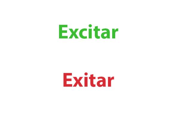 Cómo se escribe excitar o exitar