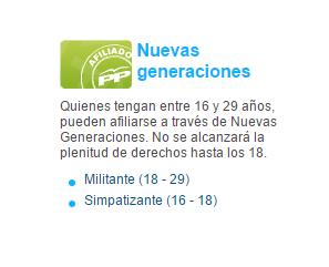 Cómo afiliarse al PP - Paso 3