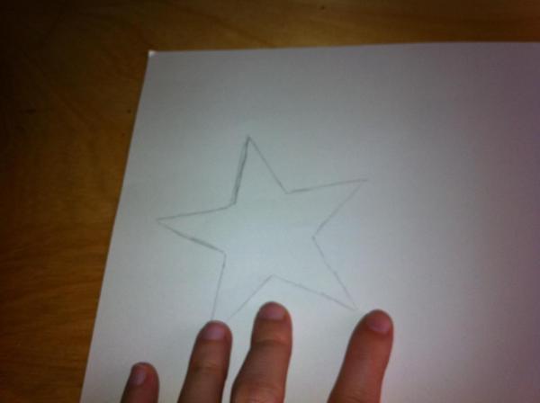 Cómo hacer una estrella 3D para el árbol de Navidad - Paso 1