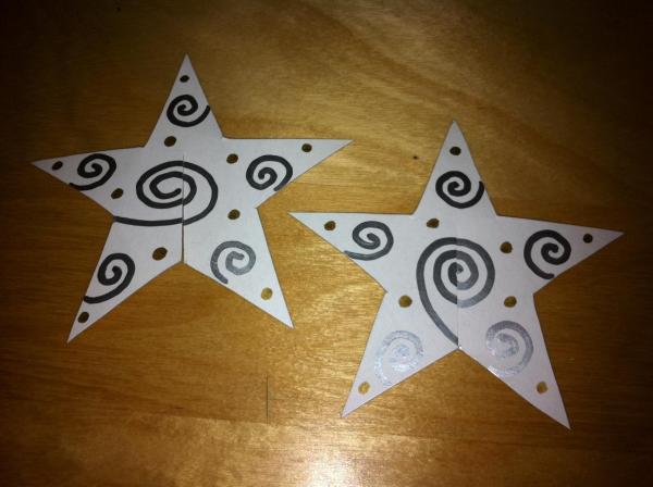 Cómo hacer una estrella 3D para el árbol de Navidad - Paso 6