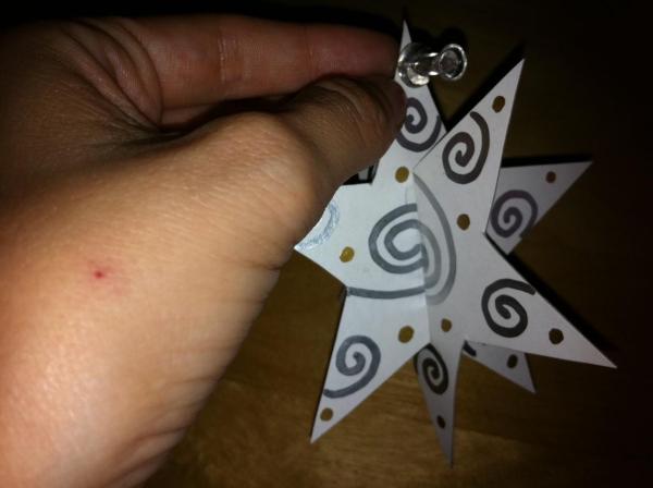 Cómo hacer una estrella 3D para el árbol de Navidad - Paso 8