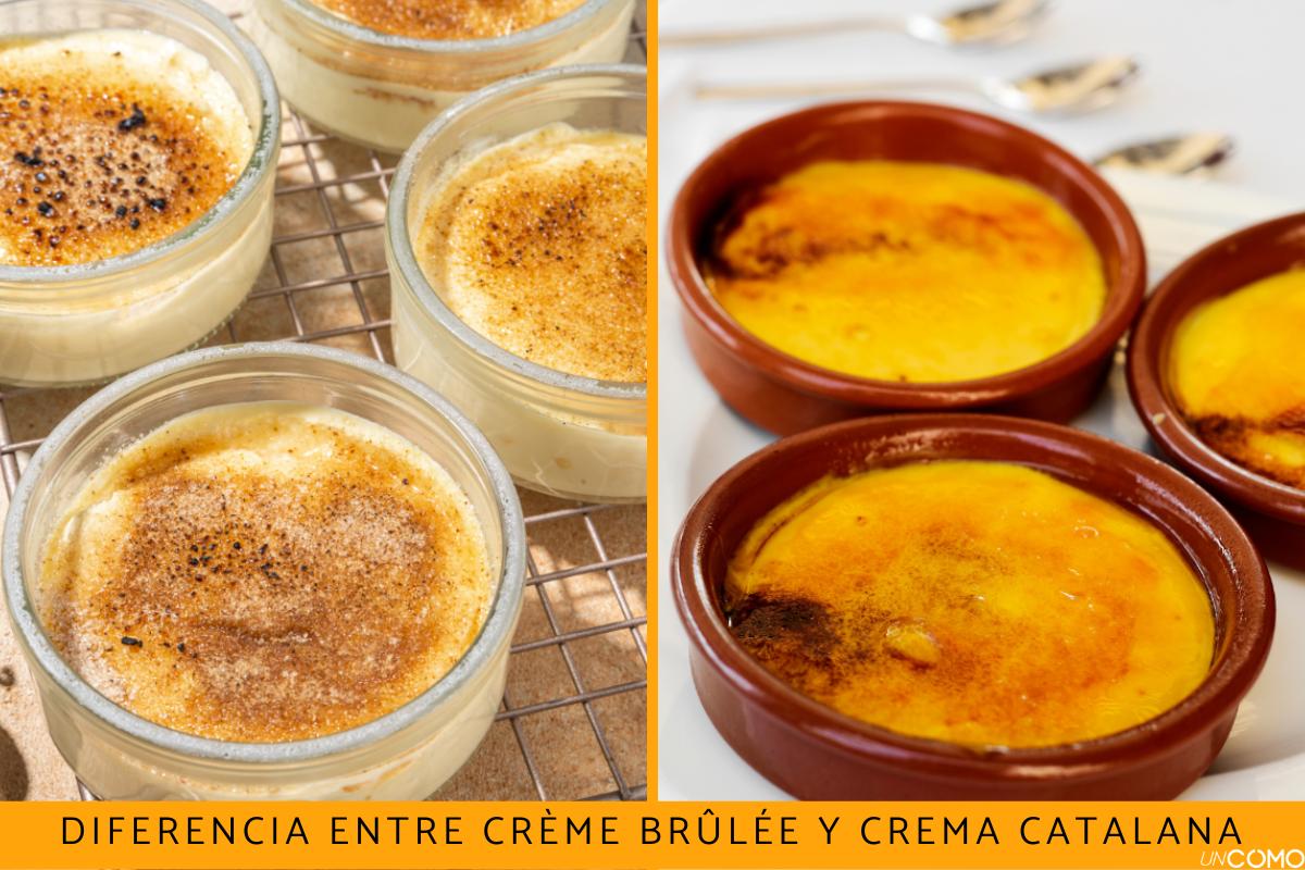 Diferencia entre crème brûlée y crema catalana