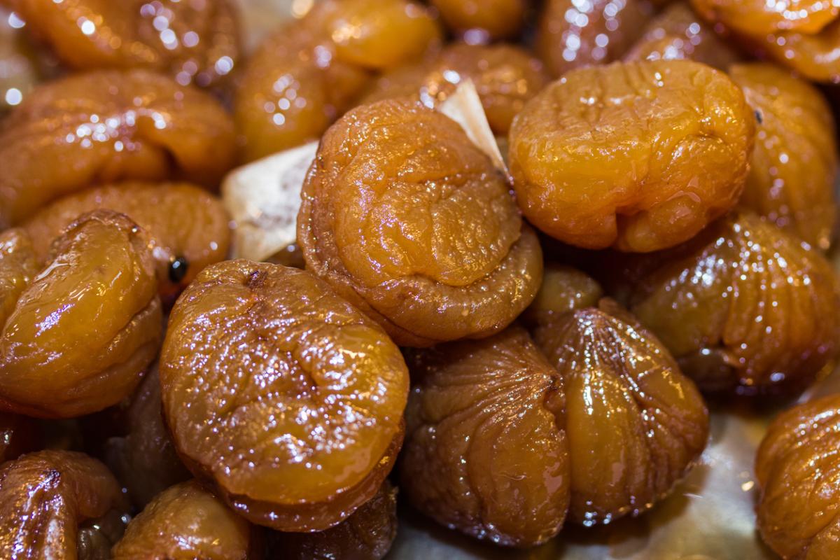 Cómo hacer castañas en almíbar