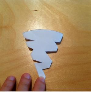 Cómo hacer copos de nieve circulares con papel - Paso 8