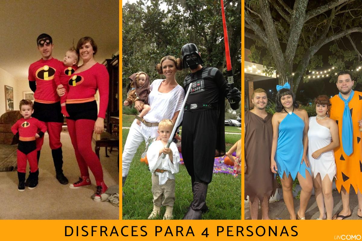 Disfraces para 4 personas: las mejores ideas para grupos de amigos y familias