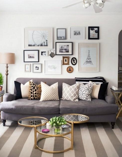 Cómo colgar fotos de forma original - En forma de mosaico