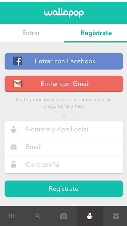 Cómo registrarse en Wallapop - Paso 2