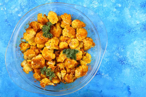 Ideas de recetas con cúrcuma - Coliflor asada con cúrcuma