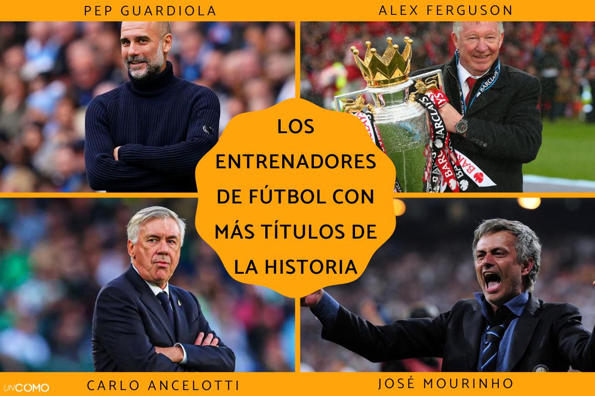 Los entrenadores de fútbol con más títulos de la historia