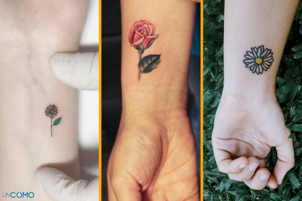 Tatuajes pequeños en la muñeca - Tatuajes pequeños en la muñeca de flores