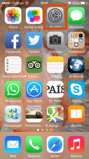 Cómo configurar el gmx en iPhone - Paso 1