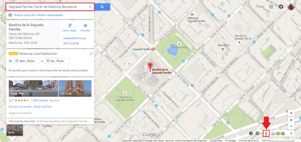 Cómo poner street view en Google Maps - Paso 1