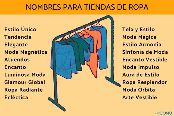 Nombres para tiendas de ropa - Otros nombres para tiendas de ropa