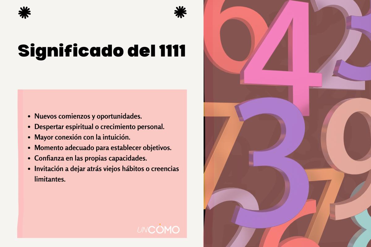Qué significa el número 1111: mensaje espiritual y numerológico