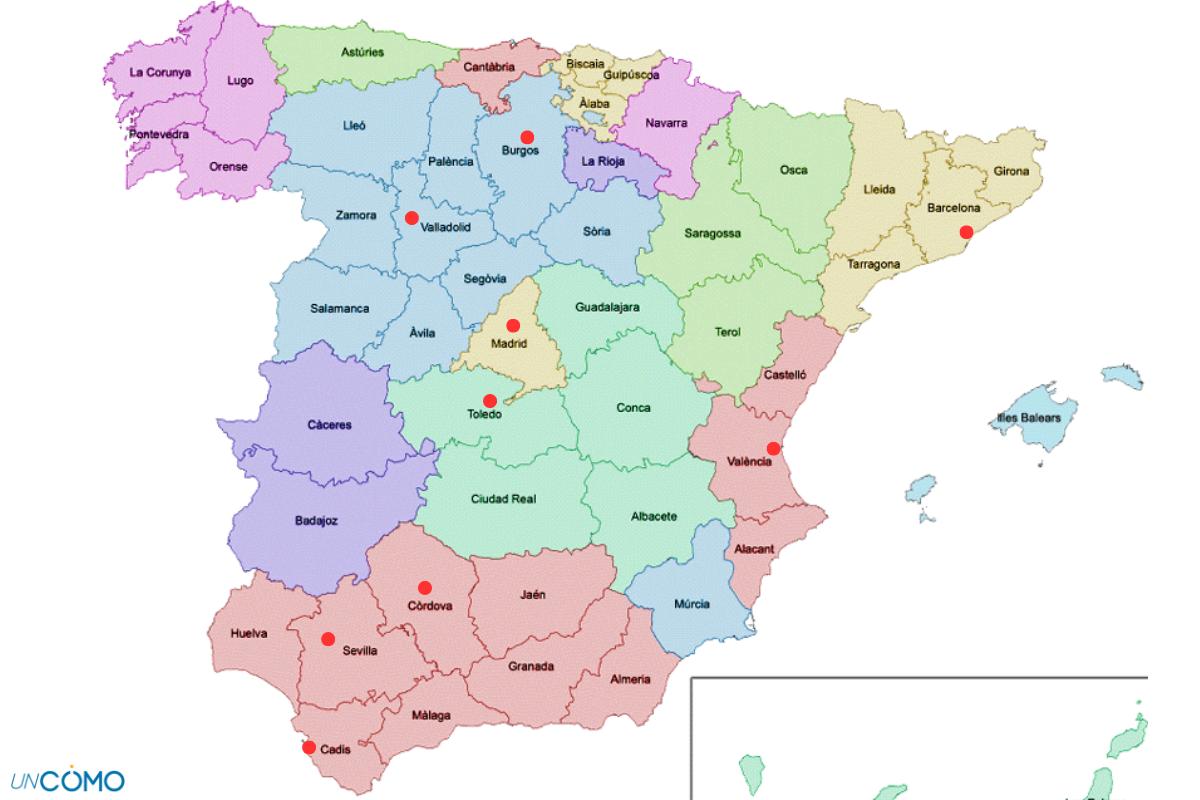Las ciudades que han sido capitales de España en la historia