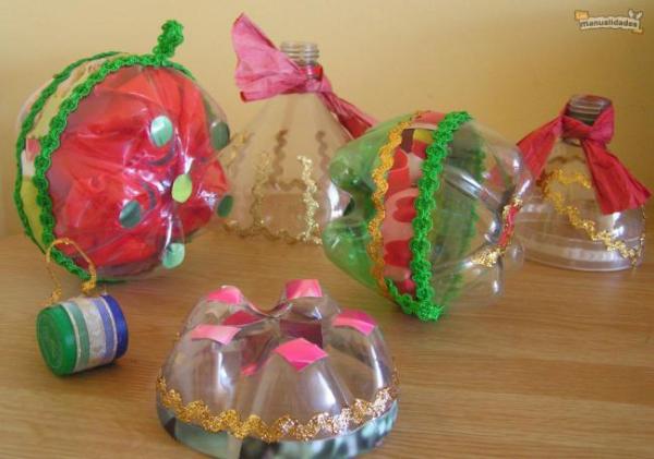 Cómo hacer adornos de Navidad con botellas - Adornos de navidad con botellas: otras ideas