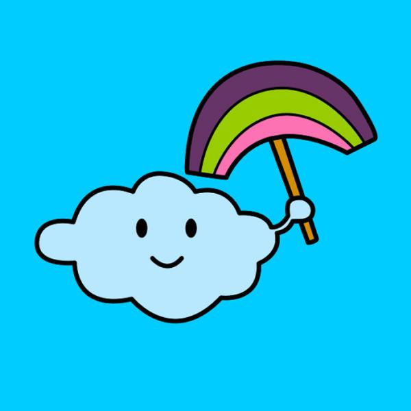 Dibujo de nubes - Nube animada