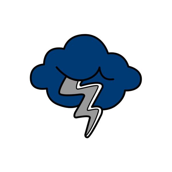 Dibujo de nubes - Nube de tormenta